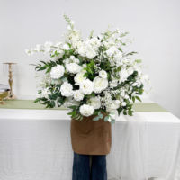 Centros de Mesa para Decoración de Bodas y Fiestas, Decoración para Eventos, Centros de Mesa con Rosas Artificiales de Seda