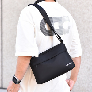 Msvort Bolso cruzado horizontal para hombre, negro, ligero, repelente al agua, para ir al trabajo, primavera 2026 - Product Image 3