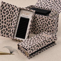 Extensions de cils individuelles en cachemire personnalisées EMEDA, cils volume marque privée, fournitures en gros de cils en vison mat