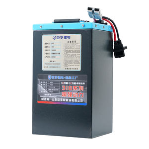 แบตเตอรี่จักรยานไฟฟ้า 60V 20Ah ของโรงงานจีน แบตเตอรี่มอเตอร์ไซค์ไฟฟ้าบลูทูธ แบตเตอรี่ลิเธียม Lifepo4 - Product Image 1