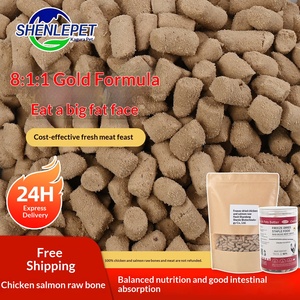 Carne Cruda de <span class=keywords><strong>Pollo</strong></span> y Salmón de Alta Calidad con Huesos, Alimento Liofilizado <span class=keywords><strong>para</strong></span> <span class=keywords><strong>Perros</strong></span> y Gatos, Refuerzo Inmunológico - Product Image 1