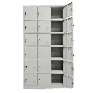 <b>Storage</b> <b>Lockers</b> 18 Doors Metal <b>Locker</b> 6 Layers Standing Type Disassembly <b>Storage</b> Rectangle KL-35 - Product Image 5