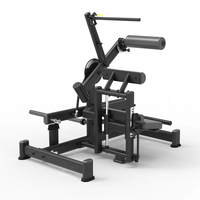 Appareil de musculation des fessiers à charge par plaques, robuste en acier, pliable et réglable, de qualité professionnelle, pour la musculation en salle de sport