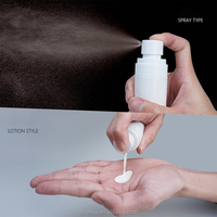 Botella de spray de niebla vacía cosmética personalizada 60 80 100 120ml botella de bomba de loción corporal de plástico PET de lujo para el cabello para el embalaje del cuidado de la piel