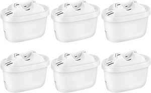 6 x Cartuchos de Filtro de Agua Universales ProWater Classic, Repuesto de Filtro de Agua para Agua Potable en el Hogar y la Cocina - Product Image 1