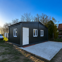 Abri de jardin préfabriqué avec aménagement intérieur personnalisé, démontable, portable, construction modulaire en acier