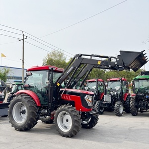 Tracteur compact de <span class=keywords><strong>ferme</strong></span> et de jardin 4x4, 4 roues motrices, 90 ch, avec cabine et chargeur frontal - Product Image 3