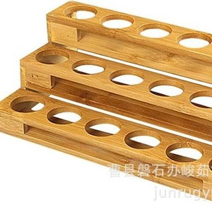 Wooden Essential Oil Storage Rack 3 Tier <b>Desktop</b> Organizer For Cosmetic Personal Care Products - Product Image 2