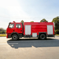 Nouveau camion-citerne de pompiers Diesel FAW 5000L 5 tonnes avec réservoir d'eau, pompe haute pression et enrouleur de tuyau pour la lutte contre les incendies municipaux