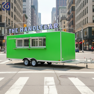 CAMPTRL Tam Donanımlı Mutfaklı Kare Yiyecek Arabası BBQ Pizza Dondurma Yiyecek Treyleri Mobil Yiyecek Kamyonu Restoranlar ve Mağazalar için - Product Image 1