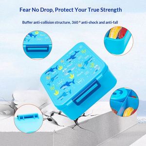 Food Grade BPA FREE Children Food Grade <b>Material</b> PP Plastic Lunch Box With Double Buckle Sealed Lunch Box - Product Image 3
