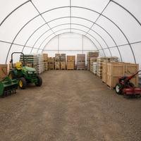 Hangar agricole préfabriqué en acier, structure métallique robuste, abri de stockage agricole, entrepôt de stockage