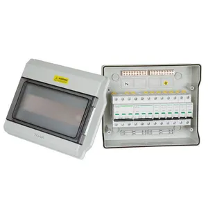 Manufacturer 219*200*100mm 8 Way IP66 High-grade UV Protection Waterproof PC Power Distribution Box Plastic Switch Box