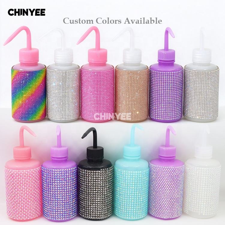Rhinestone 250ML Plastic Water Wash Tattoo Bottle Diamond Cleansing ...