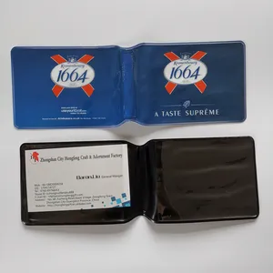 Promotionele Custom Groothandel Eco-vriendelijke Zachte PVC Plastic Oyster Card Id Houder