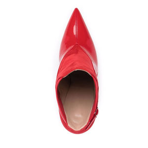 <span class=keywords><strong>Stivaletti</strong></span> da Donna a Punta <span class=keywords><strong>in</strong></span> Vernice Rossa con Tacco a Spillo, <span class=keywords><strong>Stivaletti</strong></span> alla Caviglia Slip-On - Product Image 3