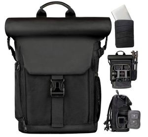 Free Sample <b>Camera</b> <b>Backpack</b> with Removable Laptop Sleeve Canvas <b>Camera</b> Bag Photography <b>Backpack</b> Raincover waterproof travel - Product Image 1