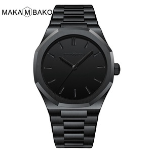 Reloj de hombre Hannah <span class=keywords><strong>Martin</strong></span> con correa de acero inoxidable poligonal con movimiento Meiyouda, reloj resistente al agua - Product Image 2