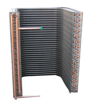 Petite bobine de condensateur refroidie à l'air, tube en cuivre, forme ronde à haute qualité pour climatisation avec vaporisateur certifié CE