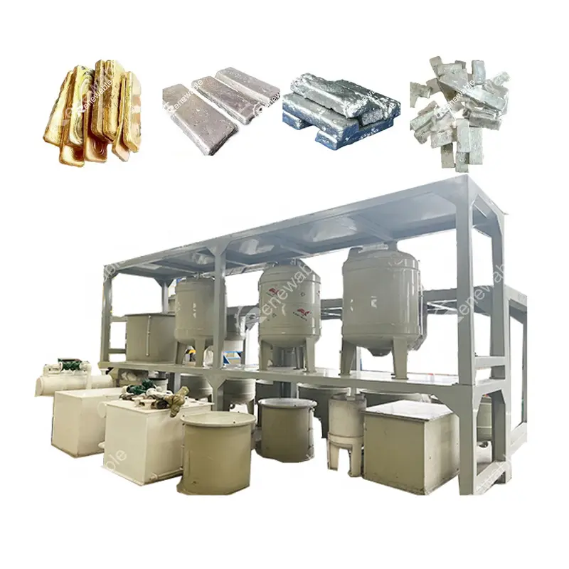 전자 폐기물 회로 기판 금 회수 PCB 마더 보드 금 재활용 정제 기계 공장