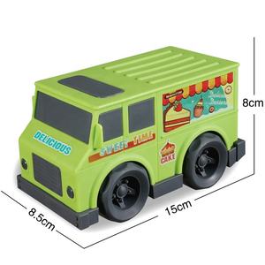 Coche de juguete de plástico verde más nuevo, camión de postre de pastel de fricción con pilas, gran oferta, vehículo de juguete de dibujos animados al por mayor - Product Image 3