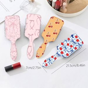 Plastic Eco-Friendly Hair Brush & Scalp <b>Comb</b> with Massage Function for Curly & <b>Straight</b> Hair-Salon Air Cushion Design - Product Image 6