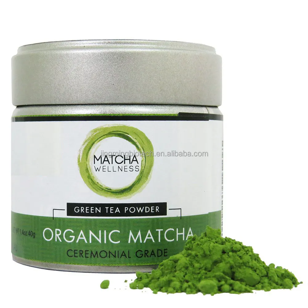 Vente en gros, poudre de Matcha biologique certifiée, marque privée, cérémonie, thé vert Matcha 100% thé naturel pur