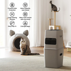 Tempat Sampah Plastik Neakasa 9.2L Anti Bau Model Sederhana untuk Kotoran Kucing - Product Image 2