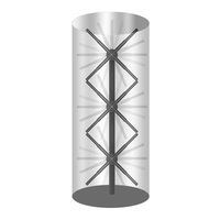 Ventilador de Visualización Holográfica 3D 1*3, Proyector Holográfico LED 3D de Tamaño Humano en Gabinete Cilíndrico, Control por WiFi y Aplicación, Ventilador Holográfico Comercial