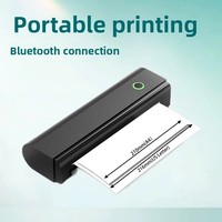 Imprimante thermique portable A4, imprimante mini sans encre sans fil avec batterie de 1500 mAh, compatible avec le papier US Letter et A4