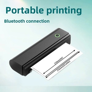 Imprimante thermique portable A4, imprimante mini sans encre sans fil <span class=keywords><strong>avec</strong></span> batterie de 1500 mAh, compatible <span class=keywords><strong>avec</strong></span> le papier US Letter et A4 - Product Image 5