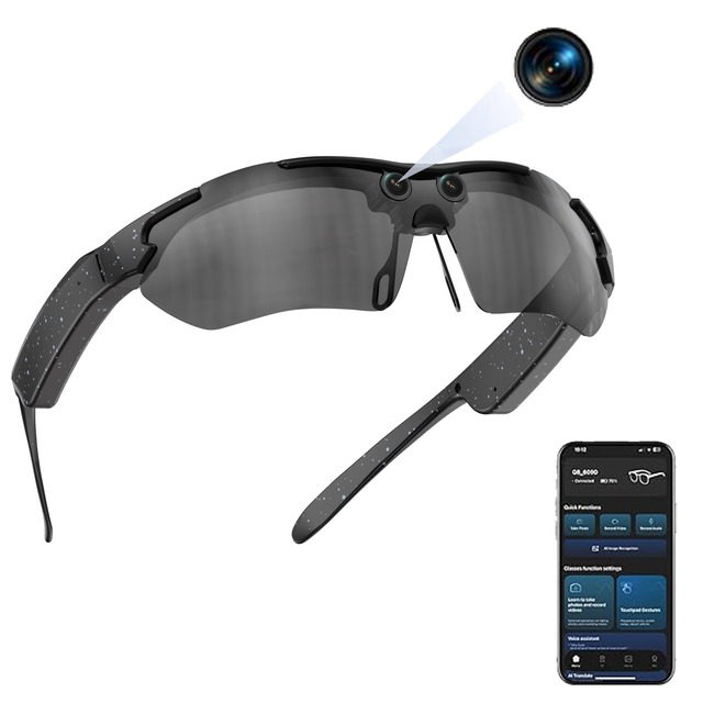 G11 Outdoor Riding Smart Glasses 800W Camera 4K HD Anti-Shake AI Translation IPX-5 Waterproof Touch Control Magnetic AI Voice