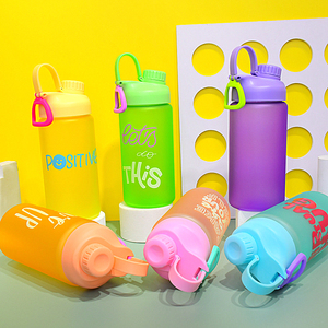 Bouteille d'eau portable de grande capacité en plastique sans BPA pour la gym et le sport avec logo personnalisé de 1,2 L et couleur - Product Image 6