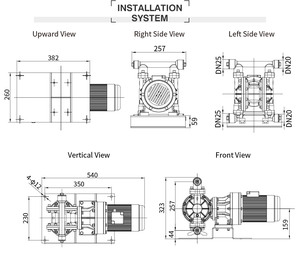 GODO DBY3S-25P 380V Customizable Diaphragm <b>Pump</b> EODD Water Treatment Manufacturing Chemical - Product Image 2