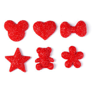 DIY teléfono caso resina encantos accesorios estrella <span class=keywords><strong>rojo</strong></span> completo caramelo Rhinestone oso flor Decoración - Product Image 5