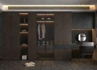 Solution tout-en-un : Armoire modulaire en bois écologique et moderne, placards de chambre sur mesure pour toute la maison, idéale pour les hôtels