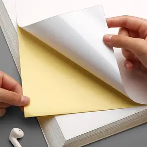 เหนียวพิมพ์มันวาวกาวตนเอง A4สติกเกอร์กระดาษ/ฉลากสำหรับในพิมพ์สติกเกอร์สีขาวกระดาษเลเซอร์/อิงค์เจ็ทพิมพ์เคลือบ