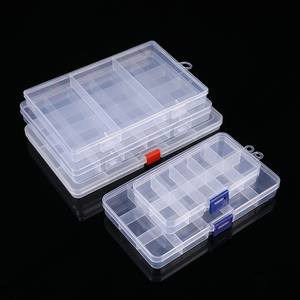 Kotak penyimpanan kerajinan plastik bening, 10 kisi 15 kisi 36 kotak penyimpanan kerajinan dengan partisi yang dapat disesuaikan untuk perhiasan seni manik-manik - Product Image 3