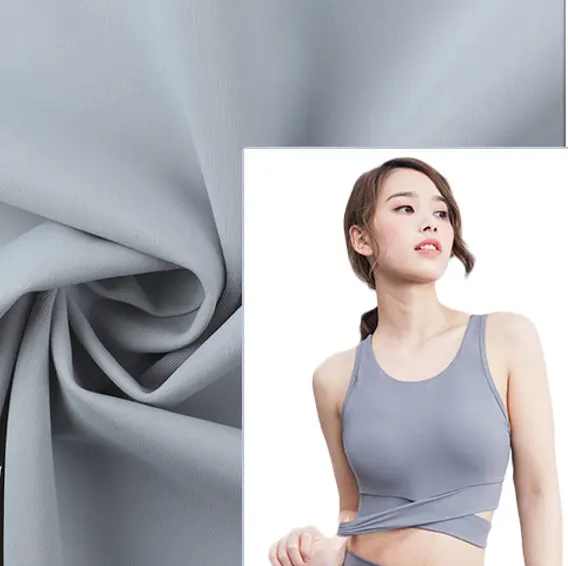 Hot Sale Spandex Nylon Fabric Sportswear High Stretch Interlock Fabric For Yoga Suit