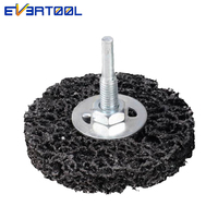 EVERTOOL Disques de nettoyage en acier inoxydable, mandrins à broche, disques de meulage pour le nettoyage des soudures et des surfaces