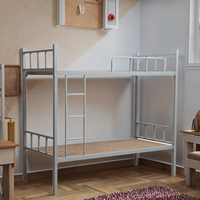 Lit superposé triple gris argenté moderne, cadre en acier réglable, nouveau design, mobilier de chambre pour maison, hôtel, ferme