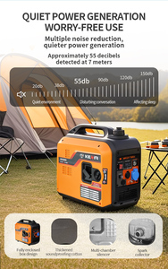 Nhỏ siêu im lặng biến tần 3800W Máy Phát Điện Xăng 220V/380V điện mini Máy phát điện xăng để sử dụng nhà - Product Image 4