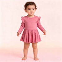 Romper Bambu Berkualitas Baik, Populer, Lucu, Lembut, Aman, Custom, Lengan Panjang, Resleting, untuk Bayi Anak, Piyama Kasual