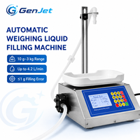 Machine de remplissage à pompe péristaltique GenJet avec débit de 7,5 L par minute et tube en silicone à changement rapide pour les bouteilles de boissons et de sauces