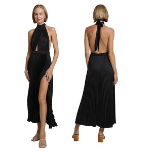 Abbigliamento da donna vendita calda nuovo plissettato fascia all'americana <span class=keywords><strong>vestito</strong></span> Rc3133 - Product Image 4
