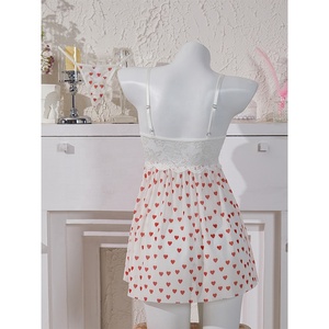 Ropa interior <span class=keywords><strong>sexy</strong></span> y romántica, seducción transparente con estampado en forma <span class=keywords><strong>de</strong></span> corazón - Product Image 2