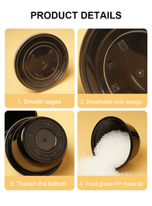 TeGuan milieuvriendelijke wegwerpbaar magnetronbestendig plastic schaal met aangepast logo, voedselcontainer voor kamperen, salade, soep, verpakkingsmodel - Product Image 6