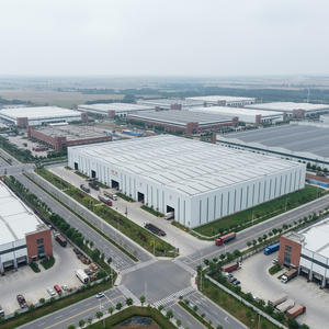 Hangar préfabriqué en structure métallique, garage, entrepôt en acier, atelier, design moderne, poutre en acier solide en forme <span class=keywords><strong>de</strong></span> H, solution tout-en-un - Product Image 2