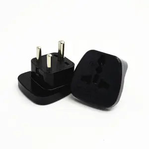 Universal to small South African travel plug adapter Indonesian power conversion plug socket with safety protection door SS-010