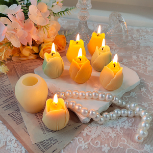 3D Hoa Tulip Nhựa Silicon Epoxy Khuôn Làm Xà Phòng Tự Chế Khuôn Nến Sáp Đậu Nành - Product Image 2